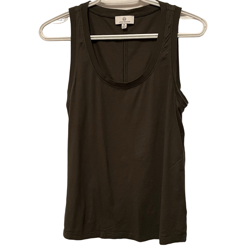 Women’s AG Adriano Goldschmied Green Tank Top Size Medium